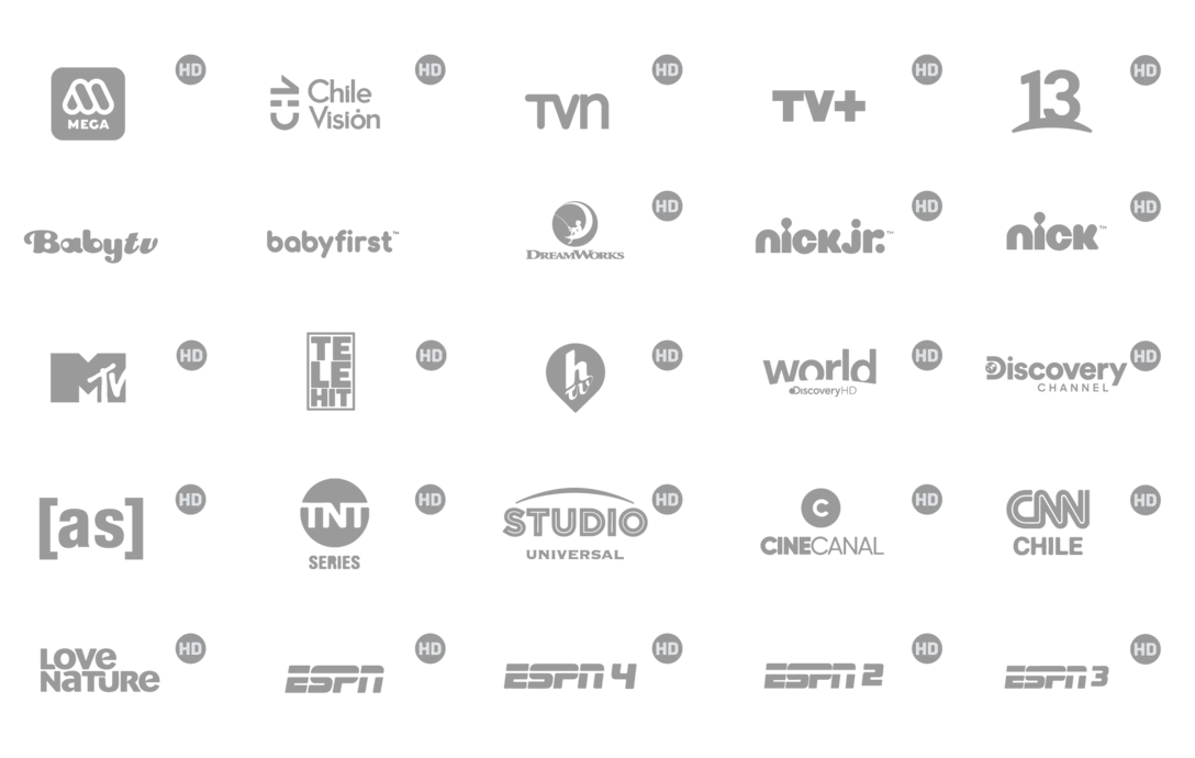 parrilla de canales en blanco y negro